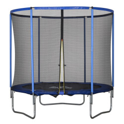 4goodz Trampoline met veiligheidsnet en randafdekking 244 cm doorsnede