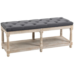 Homcom Schoenenbank zitbank met opbergruimte 115x40x48cm -