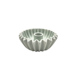 House Vitamin Pleated candle holder mint -12x12x4,5 cm