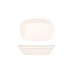 Bonna Serveerschaal gourmet porselein 20x14 cm set van 2