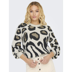 Jacqueline de Yong Jdylorraine animal l/s pullover knt