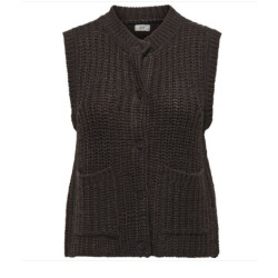 Jacqueline de Yong Jdymabel s/l o-neck button vest knt