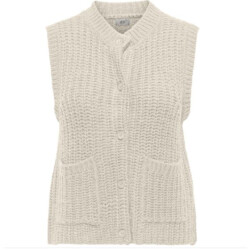 Jacqueline de Yong Jdymabel s/l o-neck button vest knt