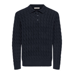 Only & Sons Onskicker rlx ls cabel polo knit l