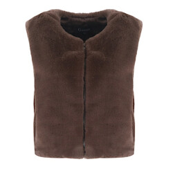 G-Maxx Gilet lalita dark brown