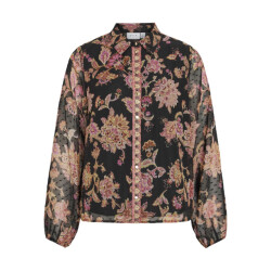 Vila Vipraya o-neck ls printed shirtln dessin