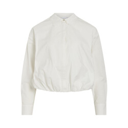 Vila Viwavya ls wavy balloon shirt off-white