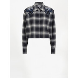 Dante 6 D6 eason check embellished shirt