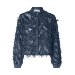 Selected Femme slfmyline ls fluffy cropped shirt b 16095034 key largo