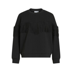 Vila vireflect l/s o-neck fringe sweatsh 14109498 beauty