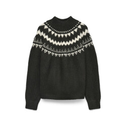 Vero Moda vmvivian ls highneck pullover 10335032 chocolate torte