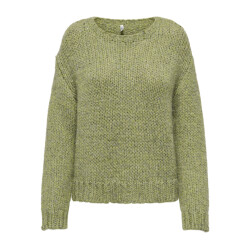 Only onlmille ls o-neck knt 15358518 peat moss