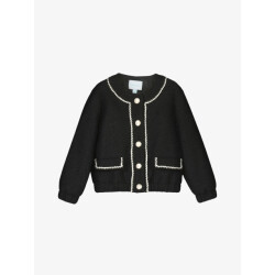 Abel & Lula Meisjes jacket sherpa zwart