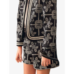 Abel & Lula Meisjes short jacquard zwart