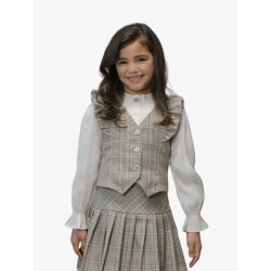 Le Chic Meisjes gilet elize boyfriend check