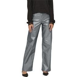Only Onljuicy-viv hw w metal coated pant pnt gunmetal