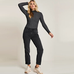 Para Mi Broek bibi denim shadow grey