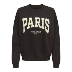 Jacqueline de Yong mesa l/s o-neck emb sweat jrs no 15370526 ganache paris