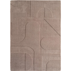 Muratap Japandi vloerkleed hoogpolig scandinavisch design 3d-effect -