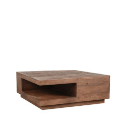 Label51 Salontafel square 80x80x30 cm espresso mangohout