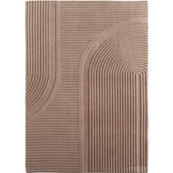 Muratap Japandi vloerkleed pompei hoogpolig scandinavisch design 3d-effect -