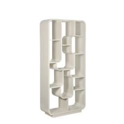 Brix boekenkast logan off white 30x90x190cm
