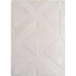 Muratap Japandi vloerkleed hoogpolig scandinavisch abstract design 3d-effect -