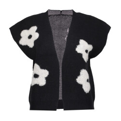 Geisha Vest flower 54514-10 -black