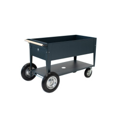 Herstera Garden Metalen verhoogde plantenbak verrijdbaar- 120x60x84cm -