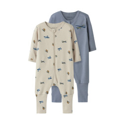 Name It Baby pyjama jongens nbmnightsuit zip 2-pack airplane