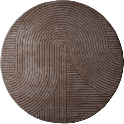 Veer Carpets Vloerkleed ella brown rond ø240 cm