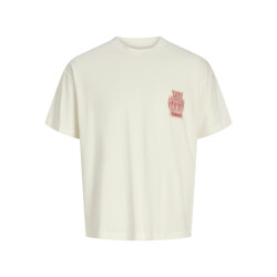 Jack & Jones Heren backprint t-shirt jorargos crèmewit