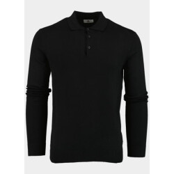 Bos Bright Blue Polo lange mouw polo met boord 3020900/900