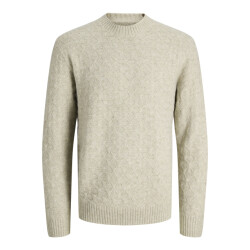 Jack & Jones jprblasimon structure knit crew nec 12286768 silver lining