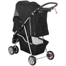 4goodz Luxe hondenkar hondenbuggy met verstelbare stuurhoogte -