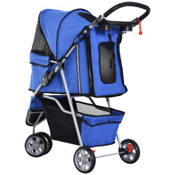 4goodz Luxe hondenkar hondenbuggy met verstelbare stuurhoogte -