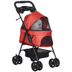 4goodz Hondenbuggy met zonnedak en opbergnet tot 4 kg -