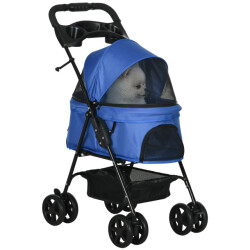4goodz Hondenbuggy met zonnedak en opbergnet tot 4 kg -