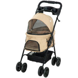 4goodz Hondenbuggy met zonnedak en opbergnet tot 4 kg licht