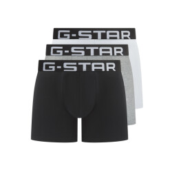 G-Star Heren boxershorts trunks oak 3-pack grijs/wit/zwart