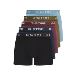G-Star Heren boxershorts trunks maize 5-pack mulitpack blauw/groen/zwart/rood