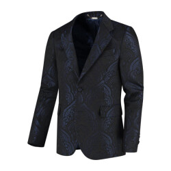 Circle of Gentlemen Aspen jaquard blauw zwart colbert
