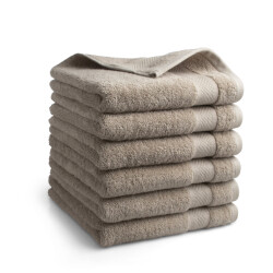 DoubleDry Hotel handdoeken 50 x 100 cm – set van 6 – 100% katoen 500 g/m2 –