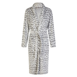 By Louise Dames badjas fleece panterprint