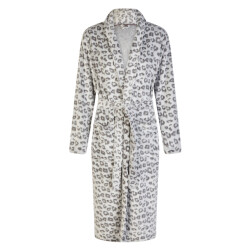 By Louise Dames badjas fleece panterprint
