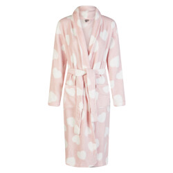 By Louise Dames badjas fleece hartjes