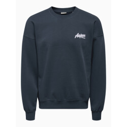 Only & Sons Onsceres ski ls reg crew swe cs navy