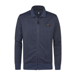 Petrol Industries Men sweater collar zip navy
