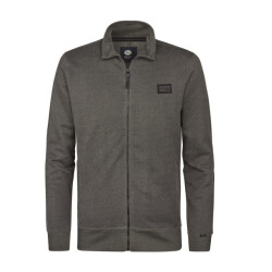 Petrol Industries Men sweater collar zip taupe