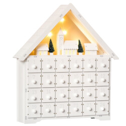 4goodz Adventskalender met led-verlichting 24 laden 39x42 cm -